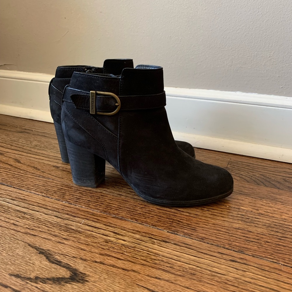 Cole Han Black Suede Booties